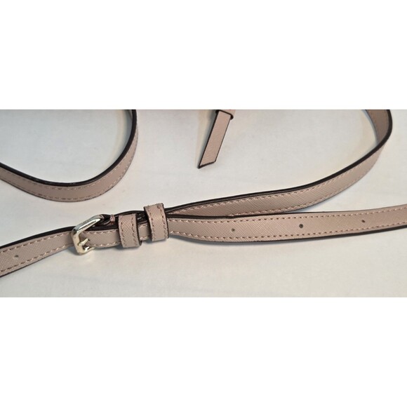 DKNY Baby Pink Faux Leather Crossbody w/Gold Accents Adjst Strap Great Condition - Picture 12 of 13